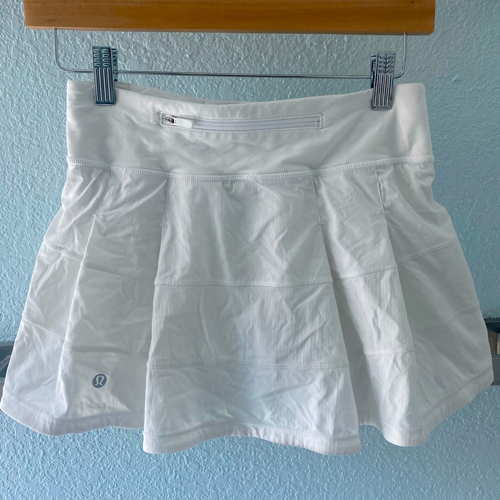 lululemon athletica Classic White Mini Skirt